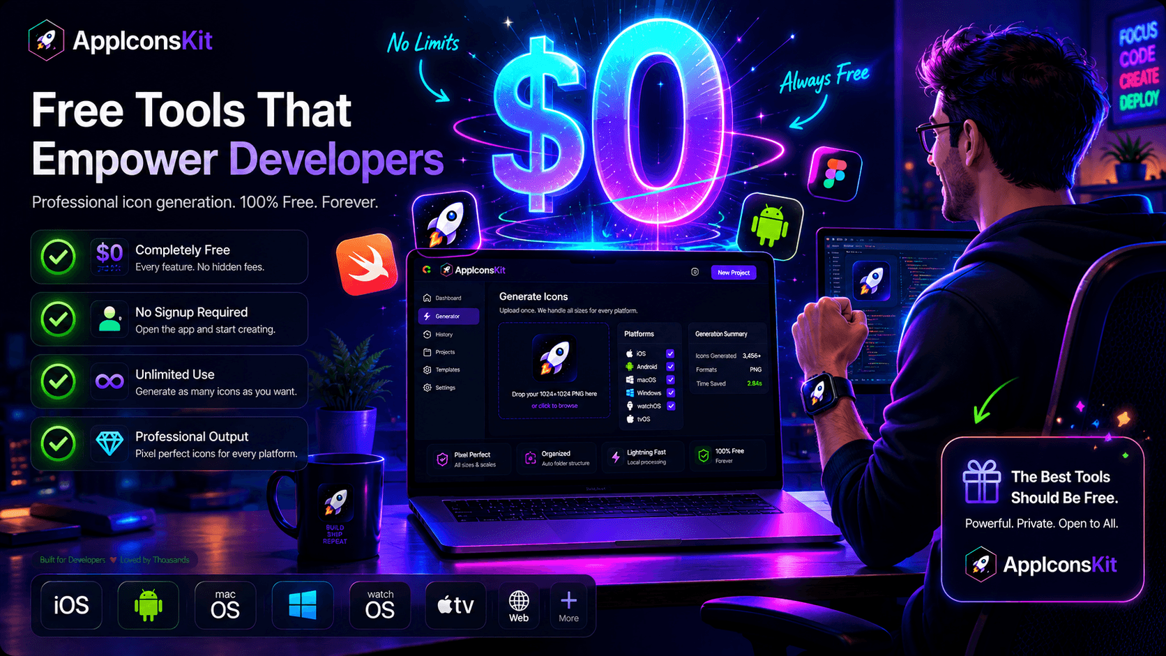 AppIconsKit free developer tools supporting visual 1